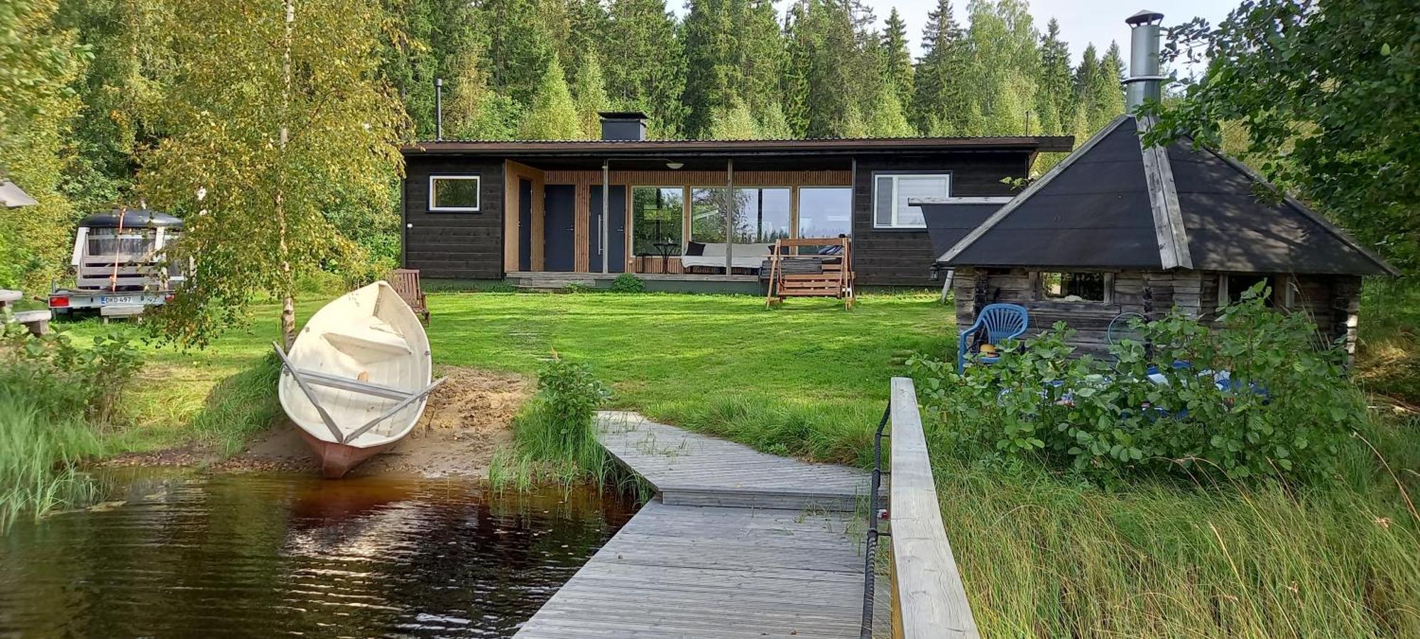 Private Lakeside Holiday Property In Nature Kankaanpaa Exterior photo